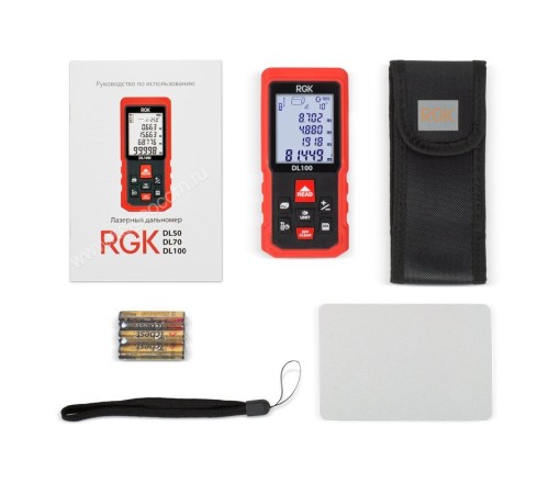 Лазерный дальномер RGK DL100 (с поверкой) Лазерный дальномер RGK DL100 (с поверкой)