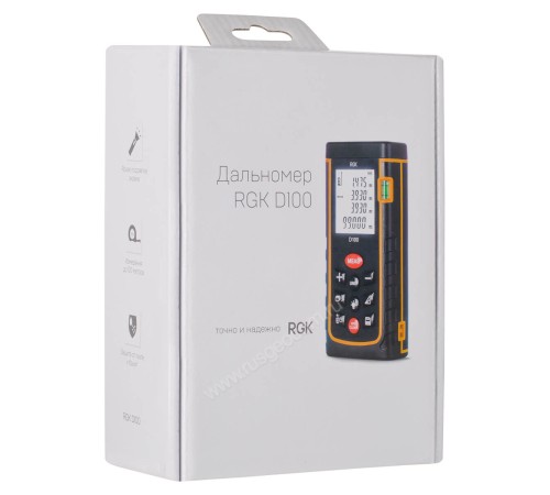 Лазерный дальномер RGK D100 (с поверкой) Лазерный дальномер RGK D100 (с поверкой)