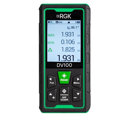 Лазерный дальномер с видоискателем RGK DV100 Лазерный дальномер с видоискателем RGK DV100