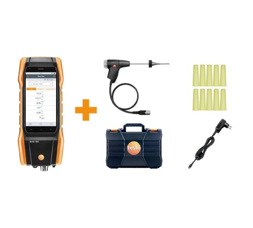 Комплект Testo 300 (O2 CO с H2-компенсацией до 8000 ppm) Комплект Testo 300 (O2 CO с H2-компенсацией до 8000 ppm)