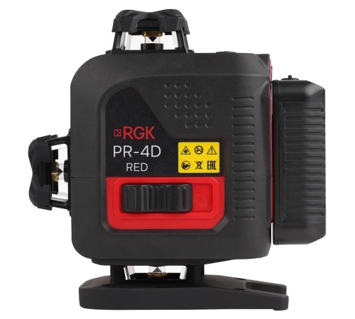 Лазерный уровень RGK PR-4D Red с красным лучом Лазерный уровень RGK PR-4D Red с красным лучом