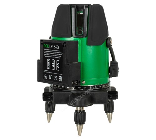 Комплект лазерного уровня RGK LP-64G и рулетка AMO R303 Комплект лазерного уровня RGK LP-64G и рулетка AMO R303