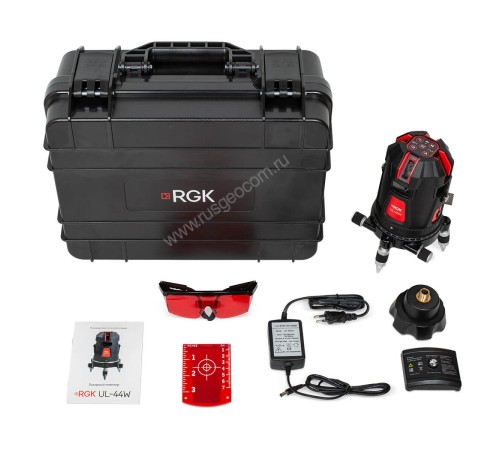 Лазерный уровень RGK UL-44W Black с калибровкой Лазерный уровень RGK UL-44W Black с калибровкой