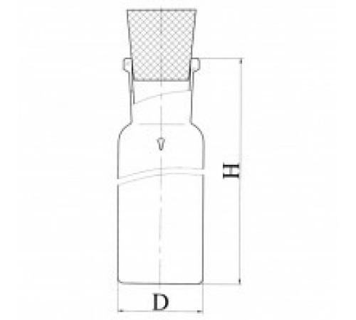 Пробирка, эскиз 2-1014-02 Пробирка, эскиз 2-1014-02