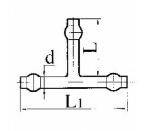 Тройник, эскиз 5-346 Тройник, эскиз 5-346