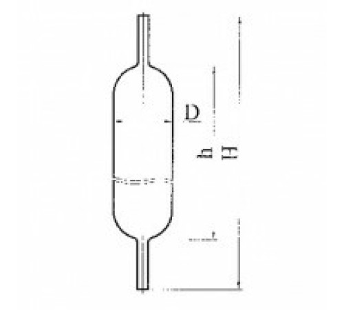 Пипетка газовая, эскиз 3-98-02 Пипетка газовая, эскиз 3-98-02
