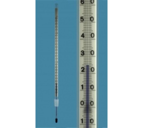 Термометр Amarell на шлифе NS 14,5/23, -10...+250/1°C, глубина погружения 52 мм (Артикул D262238-FL) Термометр Amarell на шлифе NS 14,5/23, -10...+250/1°C, глубина погружения 52 мм (Артикул D262238-FL)