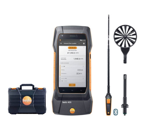 Комплект Testo 400 для вентиляции с зондом с обогреваемой струной