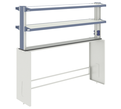 Технологическая стойка островная ЛАБ-PRO ТСОн 180.20/40.90/160 Технологическая стойка островная ЛАБ-PRO ТСОн 180.20/40.90/160