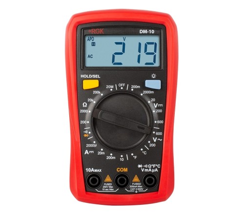 Мультиметр RGK DM-10 с поверкой Мультиметр RGK DM-10 с поверкой