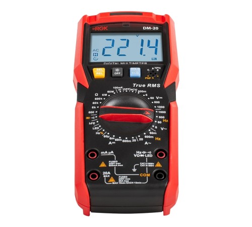 Мультиметр RGK DM-20 с поверкой